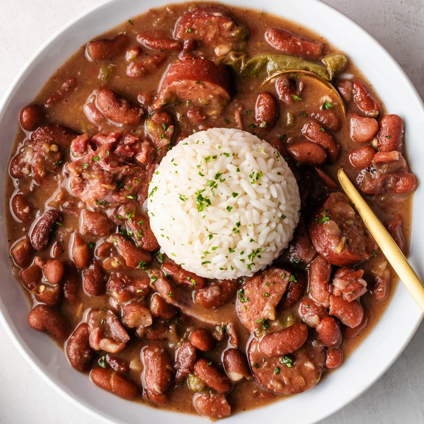 Pan Of Red Beans & Rice